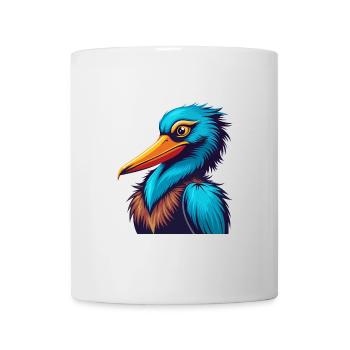 Pélican coloré Kawaii Dessin animé Clipart - Mug blanc - blanc - Devant
