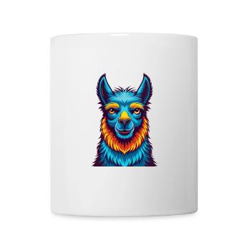 Llama Colorful Kawaii Cartoon Character Clipart - Mug - white - Front