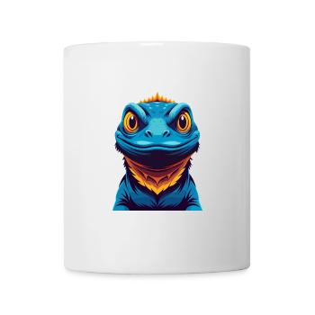 Lizard Colorful Kawaii Cartoon Character Clipart - Mug - white - Front