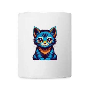 Kitten Colorful Kawaii Cartoon Character Clipart - Mug - white - Front