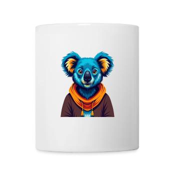 Koala Bunte Kawaii Cartoon Figur Clipart - Tasse - Weiß - Vorne