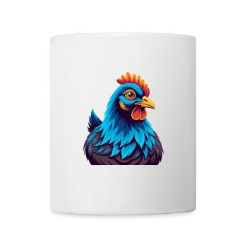 Henne Bunte Kawaii Cartoon Charakter Clipart - Tasse - Weiß - Vorne