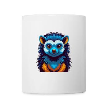 Igel Bunte Kawaii Cartoon Figur Clipart - Tasse - Weiß - Vorne