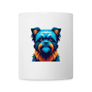 Affenpinscher Dog Colorful Kawaii Cartoon Clipart - Mug - white - Front