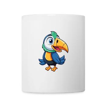 Toucan Cute Cartoon Character Kawaii Clipart - Mug - white - Front
