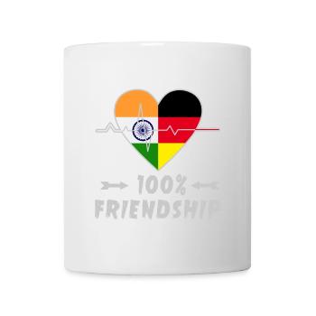L'Inde et l'Allemagne : amitié à 100 % - Mug blanc - blanc - Devant