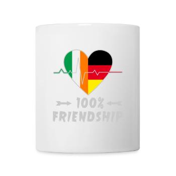 L'Irlande et l'Allemagne : amitié à 100 % - Mug blanc - blanc - Devant