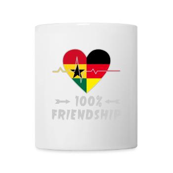 Ghana and Germany 100% friendship - Mug - white - Front