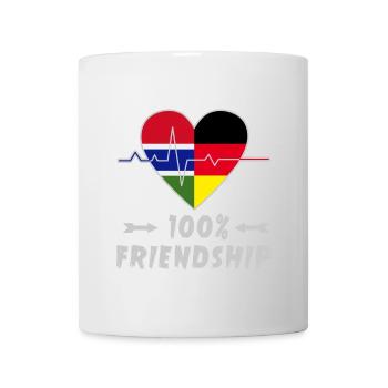 Gambia and Germany 100% friendship - Mug - white - Front