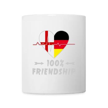 L'Angleterre et l'Allemagne : amitié à 100 % - Mug blanc - blanc - Devant