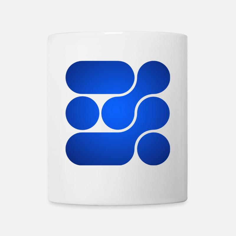 OCHOOO - Bleu magique - Mug blanc - blanc
