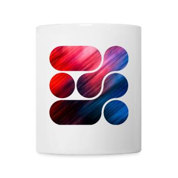 OCHOOO - Red and Blue - Mug - white - Front
