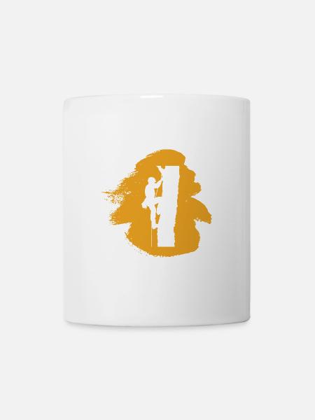 Kletterer Aufstieg - Tasse - Weiß