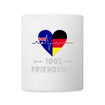 L'Australie et l'Allemagne : amitié à 100 % - Mug blanc - blanc - Devant