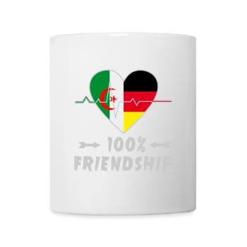 Algeria and Germany 100% friendship - Mug - white - Front