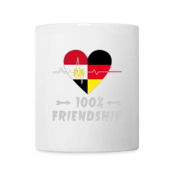 L'Égypte et l'Allemagne : amitié à 100 % - Mug blanc - blanc - Devant