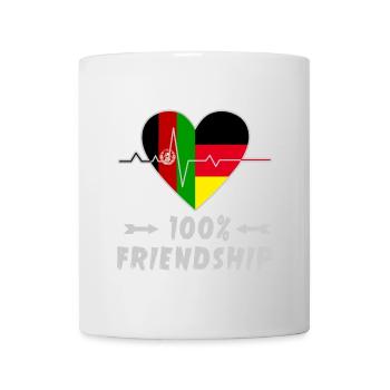 Afghanistan and Germany 100% friendship - Mug - white - Front