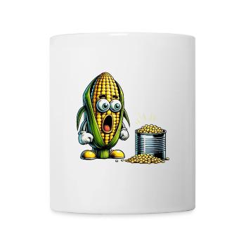 Motif de maïs amusant - Mug blanc - blanc - Devant
