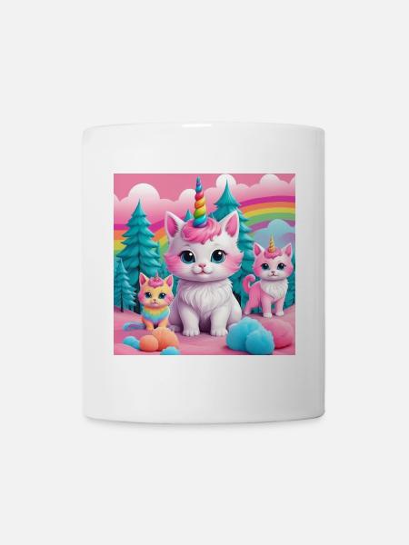 Unicorn Kittens - Mug - white