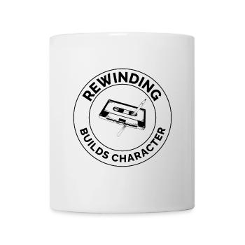 Cassette Bobinage Des Années 80 Nostalgie Rétro Années 1980 - Mug blanc - blanc - Devant
