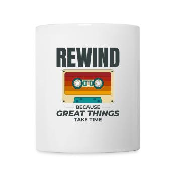 Cassette Bobinage Des Années 80 Nostalgie Rétro Années 1980 - Mug blanc - blanc - Devant
