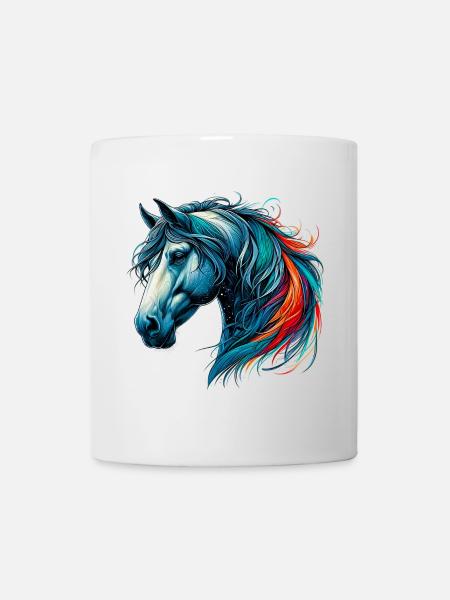 Pferd - Tasse - Weiß