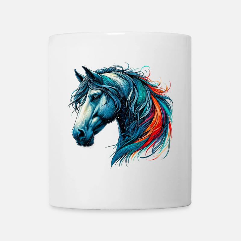 Pferd - Tasse - Weiß