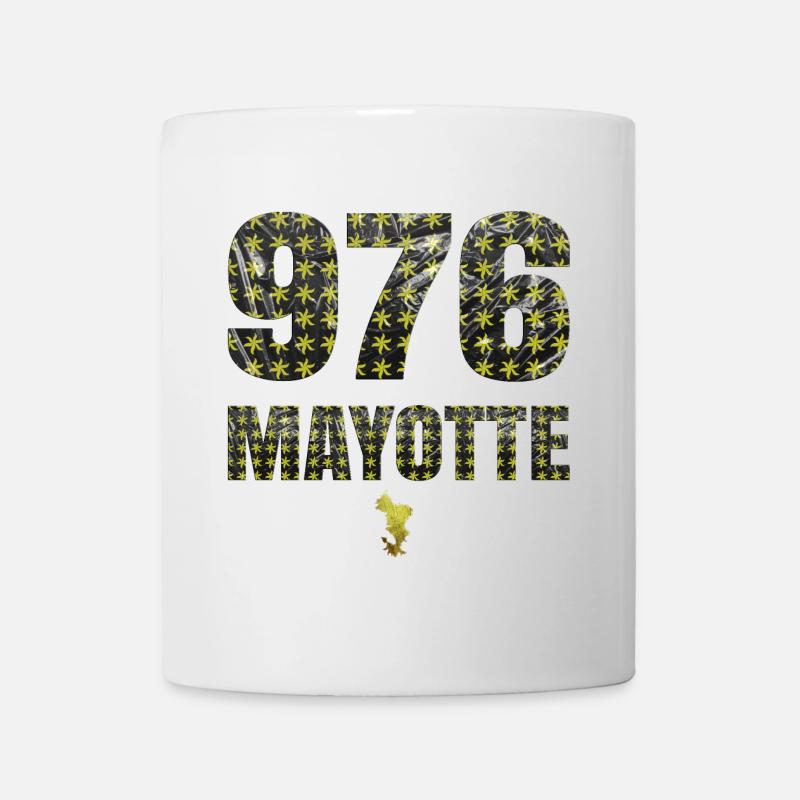 T SHIRT 976 MAYOTTE - Mug blanc - blanc