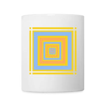 Geometric color play patterns - Mug - white - Front