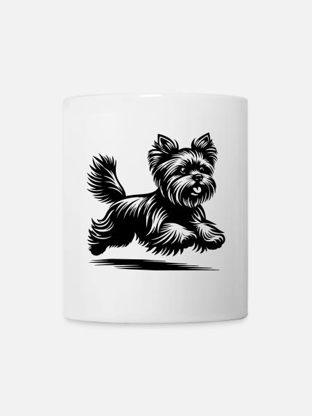 Yorkshire Terrier - Mug blanc - blanc