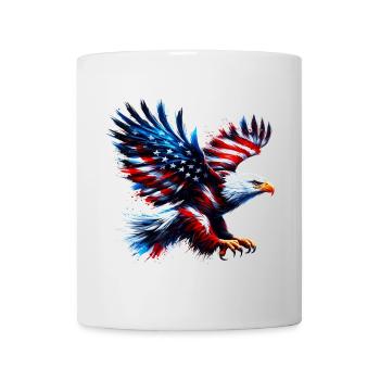 Eagle Flag USA USA Américain - Mug blanc - blanc - Devant