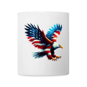 Eagle Flag USA USA Américain - Mug blanc - blanc - Devant