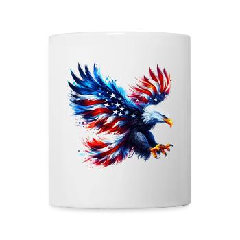 Eagle Flag USA USA Américain - Mug blanc - blanc - Devant