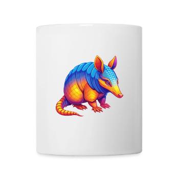 Armadillo Colorful Kawaii Cartoon Character Animal - Mug - white - Front