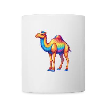 Camel Colorful Kawaii Cartoon Character Clipart - Mug - white - Front