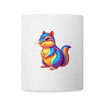 Chipmunk Colorful Kawaii Cartoon Character Clipart - Mug - white - Front
