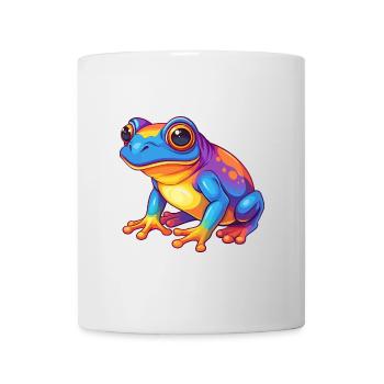 Frog Colorful Kawaii Cartoon Character Clipart - Mug - white - Front