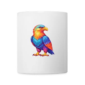 Eagle Colorful Kawaii Cartoon Character Clipart - Mug - white - Front