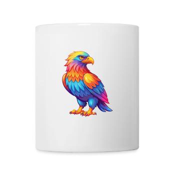 Adler Bunte Kawaii Cartoon Figur Clipart - Tasse - Weiß - Vorne