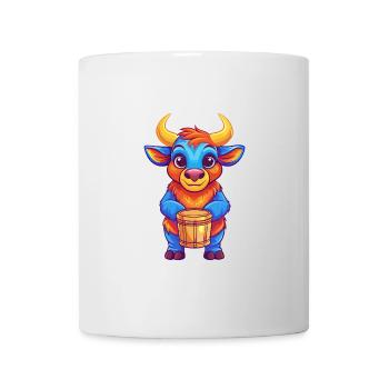 Bongo Bunte Kawaii Cartoon Figur Clipart - Tasse - Weiß - Vorne