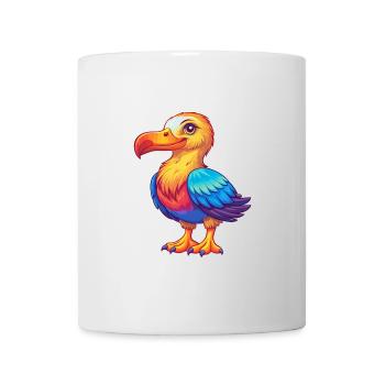 Albatross Colorful Kawaii Cartoon Character Animal - Mug - white - Front