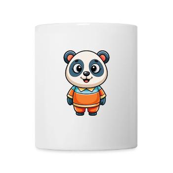 panda mignon personnage de dessin animé Kawaii Clipart - Mug blanc - blanc - Devant
