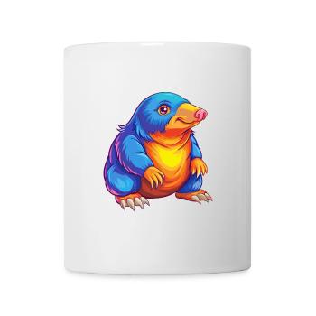 Mole Colorful Kawaii Cartoon Character Clipart - Mug - white - Front