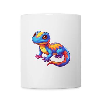 Salamander Colorful Kawaii Cartoon Character - Mug - white - Front