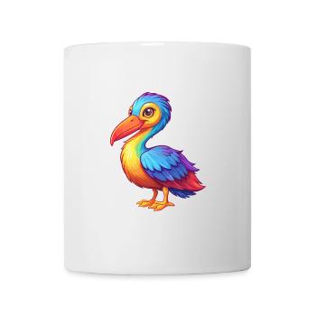 Storch Bunte Kawaii Cartoon Figur Clipart - Tasse - Weiß - Vorne