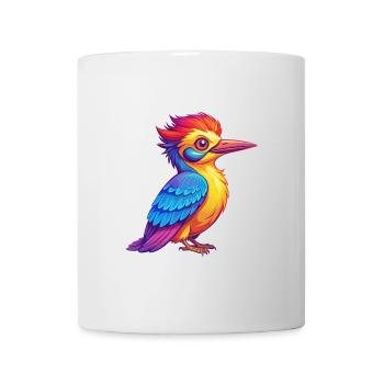 Woodpecker Colorful Kawaii Cartoon Character - Mug - white - Front