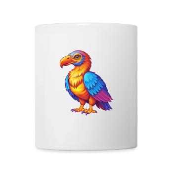 Vulture Coloré Kawaii Dessin Animé Personnage Clipart - Mug blanc - blanc - Devant