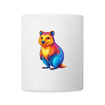Quokka Colorful Kawaii Cartoon Character Clipart - Mug - white - Front