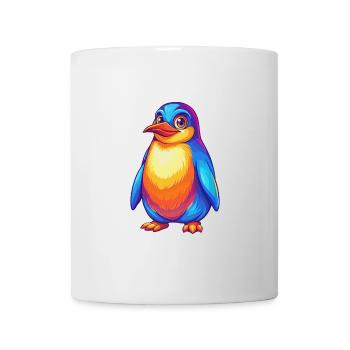 Pinguin Bunte Kawaii Cartoon Figur Clipart - Tasse - Weiß - Vorne