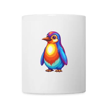 Pinguin Bunte Kawaii Cartoon Figur Clipart - Tasse - Weiß - Vorne